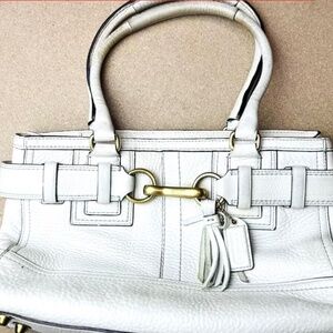 - Coach Hampton Optic Signature original handbag purse